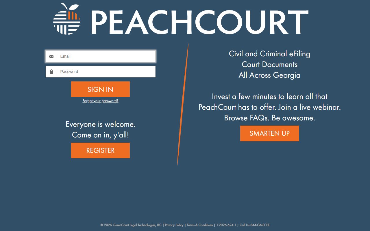 Gilmer County court records PeachCourt portal