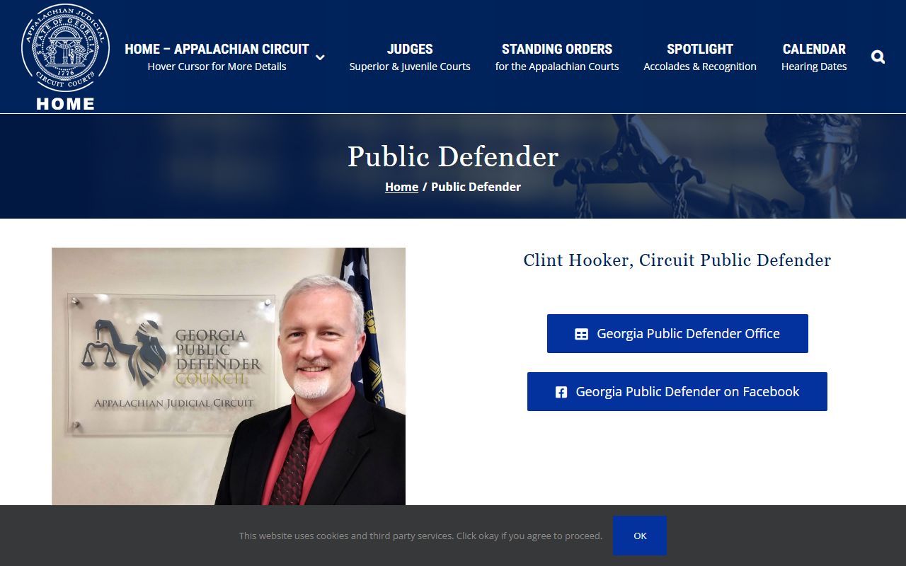 Gilmer County Superior Court public defender page