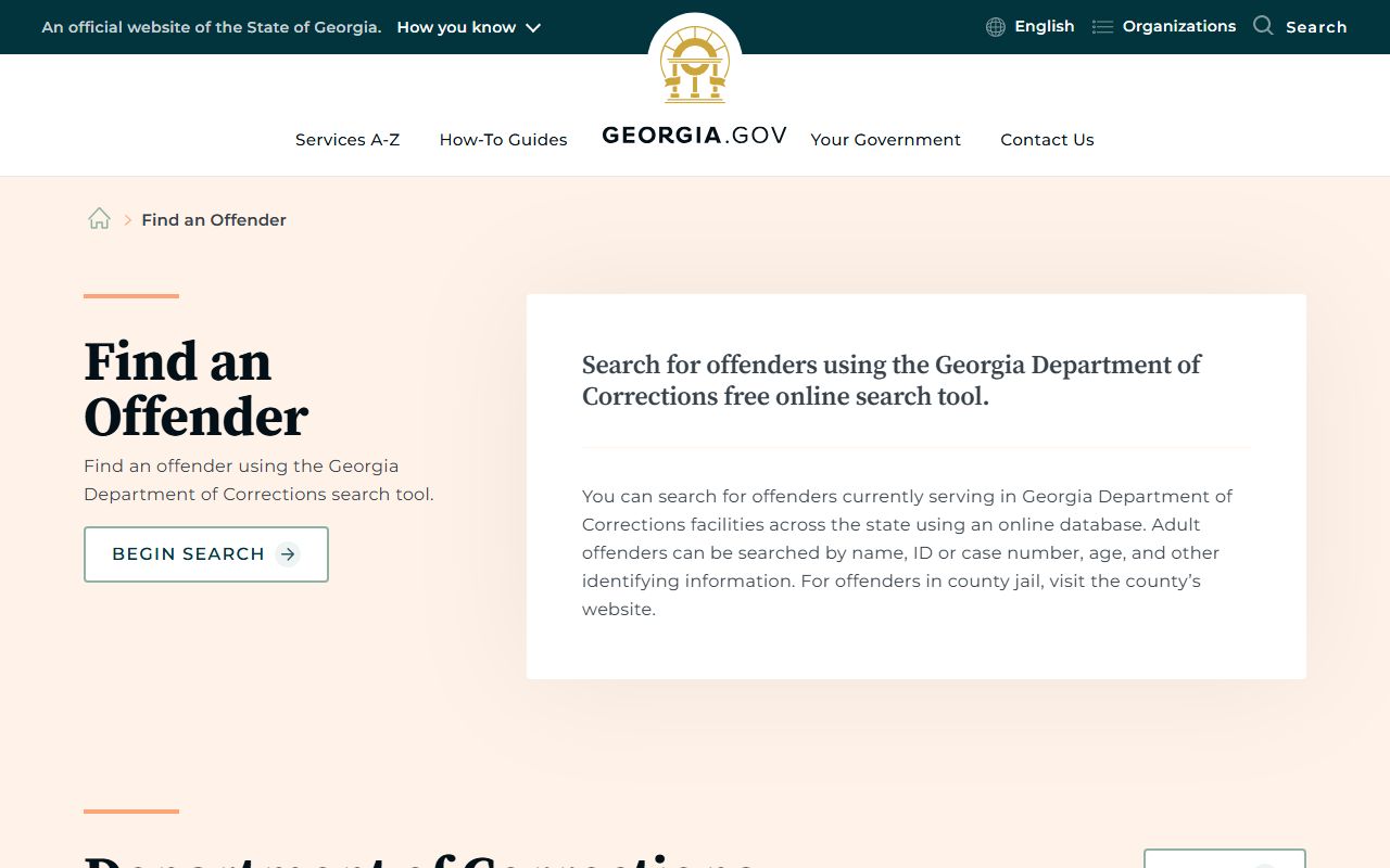 Gilmer County inmate records Georgia offender lookup guidance