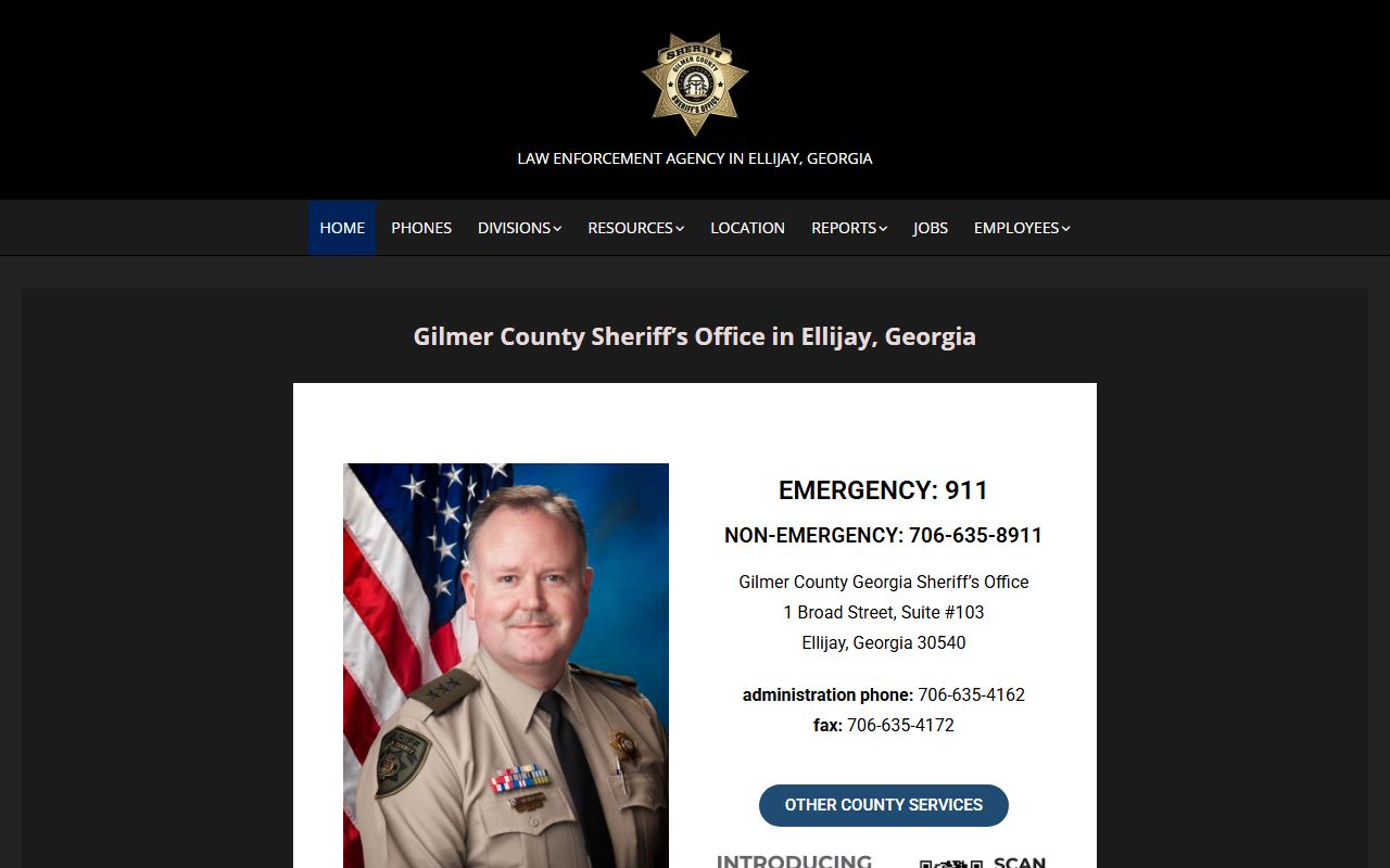 Gilmer County inmate records Sheriff Office home page