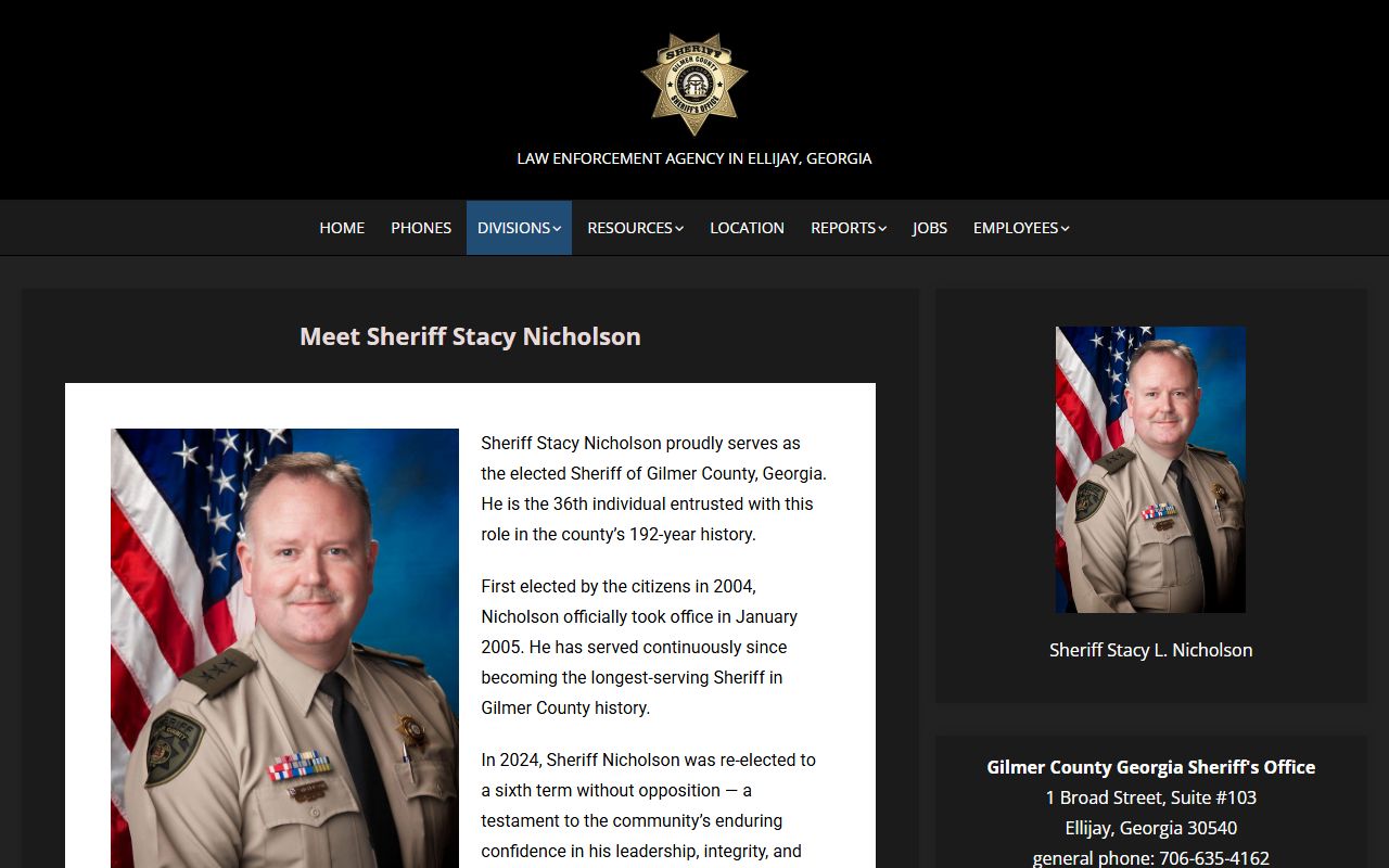Gilmer County warrant search sheriff contact source